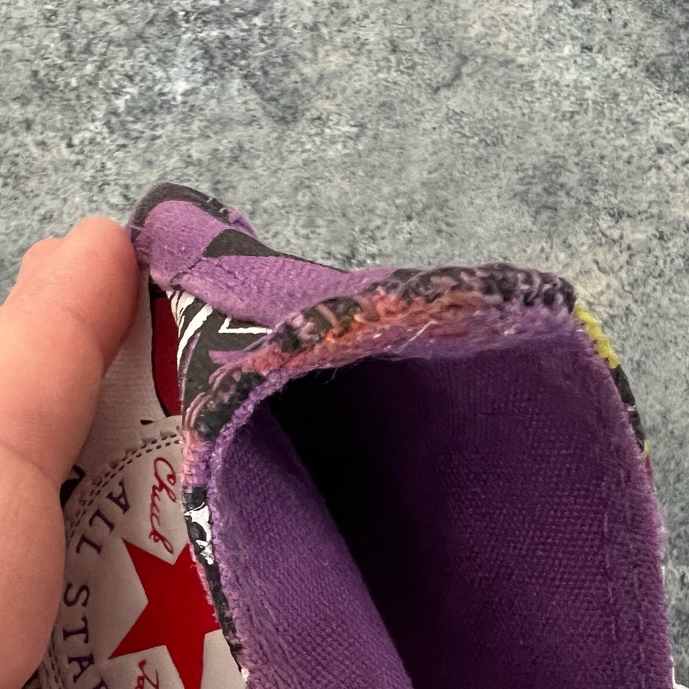 Ltd Edition Converse Harley Quinn Joker DC Chuck Taylor Mens 7 Womens 9 Purple - Picture 14 of 16